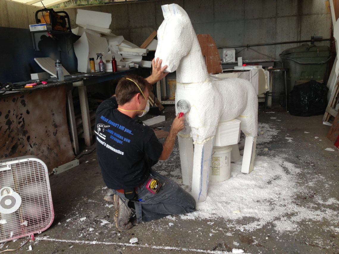 Carving horses